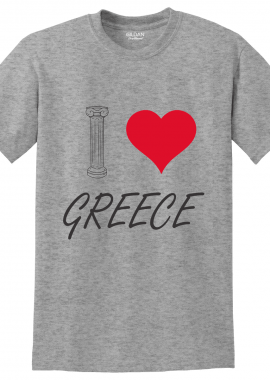 Κοντομάνικο I love Greece