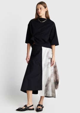 Μπλούζα με μανίκι νυχτερίδα - 5206179061148