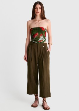 - Παντελόνι wide leg με πιέτες - 5206179084260