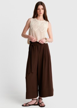 - Μπλούζα boho πλεκτή αμάνικη - 5206179087278