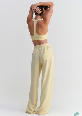 - a-feel Παντελόνι φόρμας wide leg με ελαστική μέση - 5206179092029