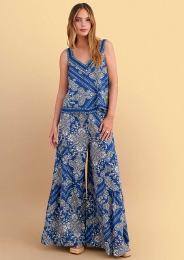 Παντελόνα με boho print - 5206179097758