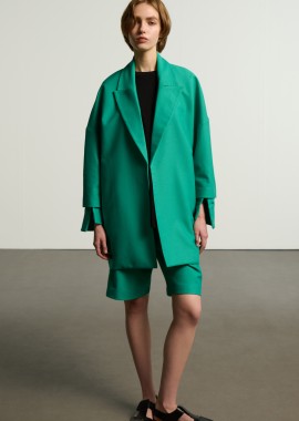 - Σακάκι oversized με λεπτομέρεια στο μανίκι - 5206634998477