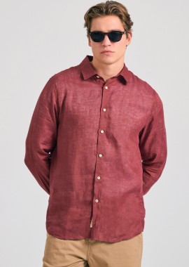 Garment dyed λινό πουκάμισο - The essentials