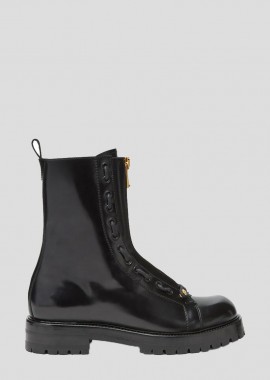 VERSACE - VERSACE Ανδρικό Μαύρο Column Boots In Black
