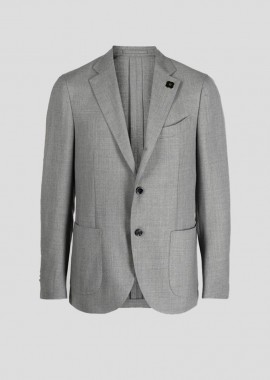 LARDINI Ανδρικό Γκρι Single Breasted Blazer
