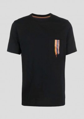 PAUL SMITH Ανδρικό Μαύρο Pocket Cotton Tee