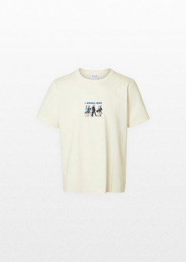 SELECTED HOMME Ανδρικό Μπεζ Short-Sleeved T-shirt