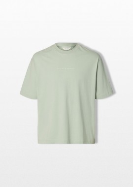 SELECTED HOMME - SELECTED HOMME Ανδρικό Γκρι Relaxed Fit T-Shirt