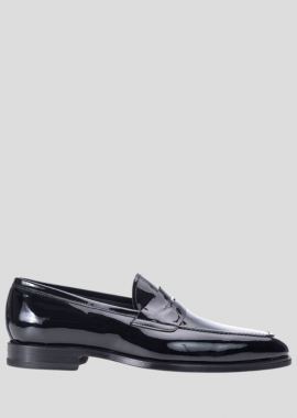 PHILIPPE LANG Ανδρικό Μαύρο Shiny Black Loafers