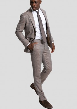 CORNELIANI - CORNELIANI Ανδρικό Πολύχρωμο Notched Lapel Suit