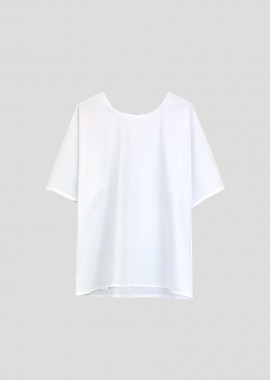 BARBARA ALAN Ανδρικό Λευκό Recycled Techno Boxy T-Shrt/White