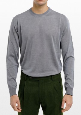 +39MASQ - +39MASQ Ανδρικό Γκρι Long-Sleeved Shirt/Grey