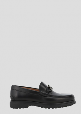SALVATORE FERRAGAMO - SALVATORE FERRAGAMO Ανδρικό Μαύρο Ready Leather Loafers