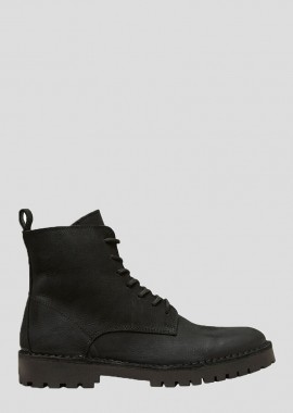 SELECTED HOMME - SELECTED HOMME Ανδρικό Μαύρο Lace Up Forest Boots