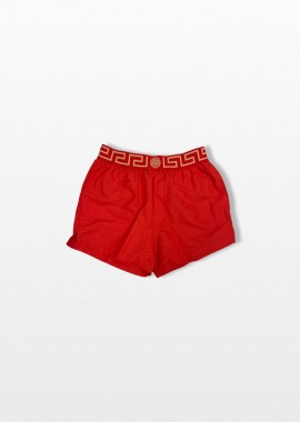 VERSACE Ανδρικό Μαύρο Greca Border Swim Shorts