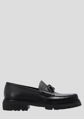 SALVATORE FERRAGAMO Ανδρικό Μαύρο Black Bleecker Moccasins