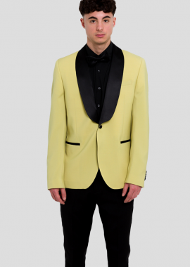 MANUEL RITZ Ανδρικό Πράσινο Single-Breasted Wool Blazer