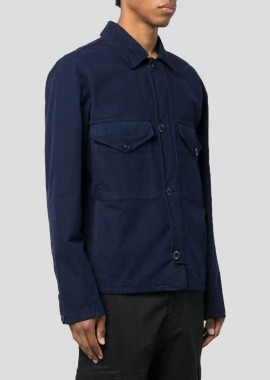 C.P. COMPANY Ανδρικό Μπλε Chest Flap-Pocket Shirt Jacket