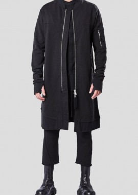 THOM KROM - THOM KROM Ανδρικό Μαύρο Long Black Jacket
