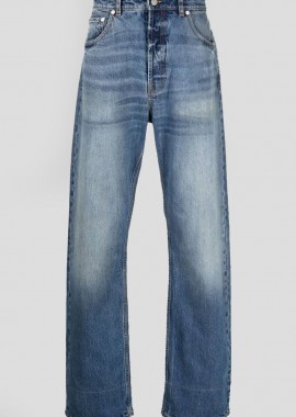 MISSONI - MISSONI Ανδρικό Μπλε Stonewashed Denim Jeans