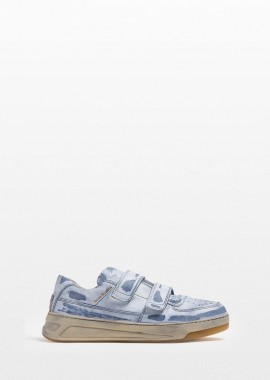 ACNE STUDIOS - ACNE STUDIOS Ανδρικό Μπλε Perey Cities Leather Sneakers