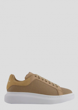 ALEXANDER MCQUEEN Ανδρικό Μπεζ Perforated Leather Sneakers