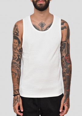 MONK Ανδρικό Sleeveless Tank-Top In White