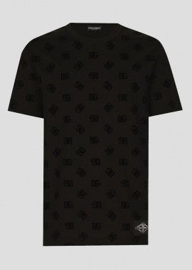 DOLCE&GABBANA Ανδρικό All-Over Flocked T-Shirt