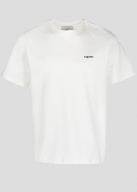 COPERNI Ανδρικό Λευκό Washed Logo-Print T-shirt In White