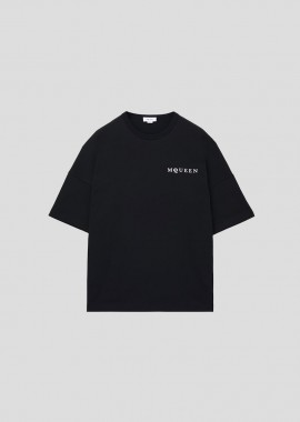 ALEXANDER MCQUEEN Ανδρικό Μαύρο Men's Oversized T-Shirt