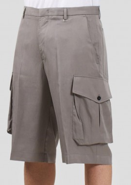 I'M BRIAN Ανδρικό Γκρι Cargo Bermuda Shorts