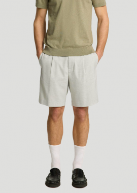 SELECTED HOMME - SELECTED HOMME Ανδρικό Μπεζ Drawstring Shorts