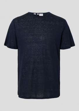 SELECTED HOMME Ανδρικό Μπλε Linen T-shirt