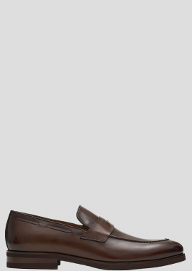 PHILIPPE LANG - PHILIPPE LANG Ανδρικό Καφέ Leather Loafers