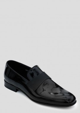 PHILIPPE LANG - PHILIPPE LANG Ανδρικό Μαύρο Shiny Black Loafers