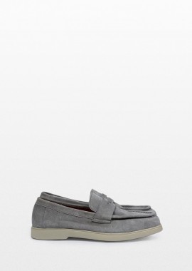 CALCE - CALCE Ανδρικό Μπεζ Leather Loafers