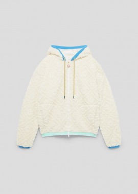 CASABLANCA Ανδρικό Λευκό Monogram Jacquard Jacket