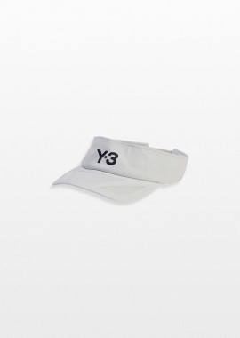 Y-3 - Y-3 Ανδρικό Λευκό Tennis Climacool Visor