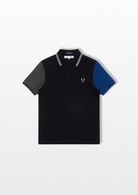 COMME DES GARÇONS SHIRT Ανδρικό Μαύρο Fred Perry Short Sleeve Polo Shirt