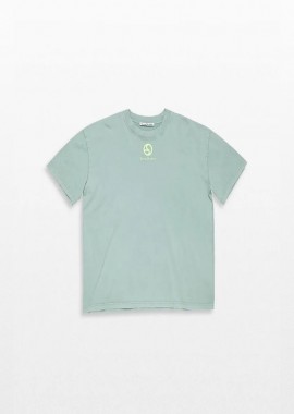 ACNE STUDIOS - ACNE STUDIOS Ανδρικό Πράσινο Logo T-Shirt