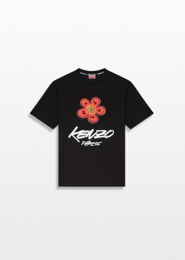 KENZO Ανδρικό Μαύρο T-Shirt in Cotton