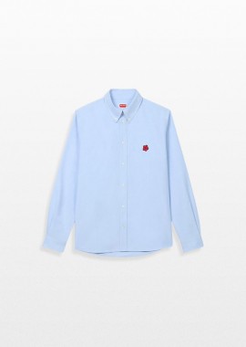 KENZO Ανδρικό Μπλε Boke Flower Embroidered Shirt