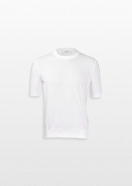 GRAN SASSO Ανδρικό Λευκό Knitted T-Shirt