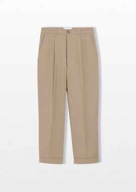 AMI PARIS - AMI PARIS Ανδρικό Μπεζ Carrot Trousers