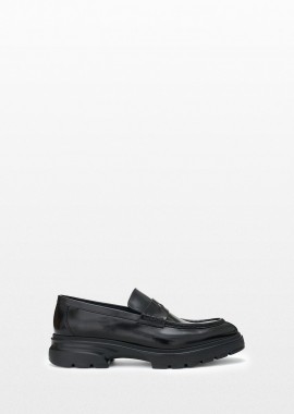 PHILIPPE LANG - PHILIPPE LANG Ανδρικό Μαύρο Leather Loafers