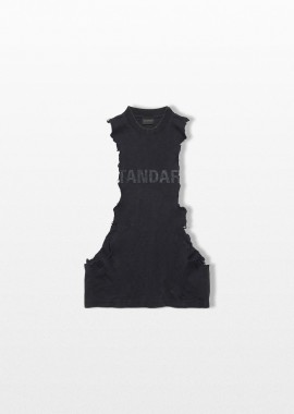 BALENCIAGA Ανδρικό Μαύρο Standard Ripped Tank Top