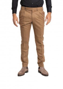 BERWICH - BERWICH Ανδρικό Καφέ Raffi Tailored Trousers/Camel