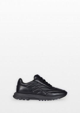 GIVENCHY Ανδρικό Μαύρο Trainers Sneakers In Shiny Padded Leather