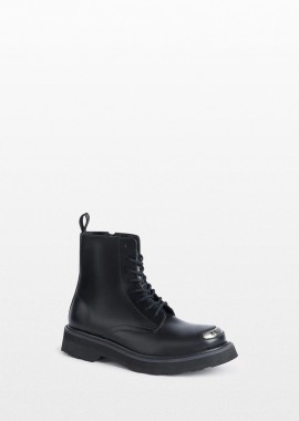 KENZO - KENZO Ανδρικό Μαύρο Lace Up Boots